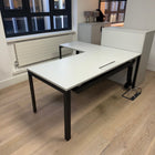Used Herman Miller Managers Desk with Pedestal and Cable Tray