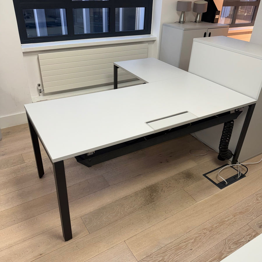 Used Herman Miller Managers Desk with Pedestal and Cable Tray