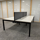 Used Senator Chemistry White Bench Desk Set - Banks of 4,6,8