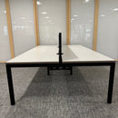 Used Senator Chemistry White Bench Desk Set - Banks of 4,6,8