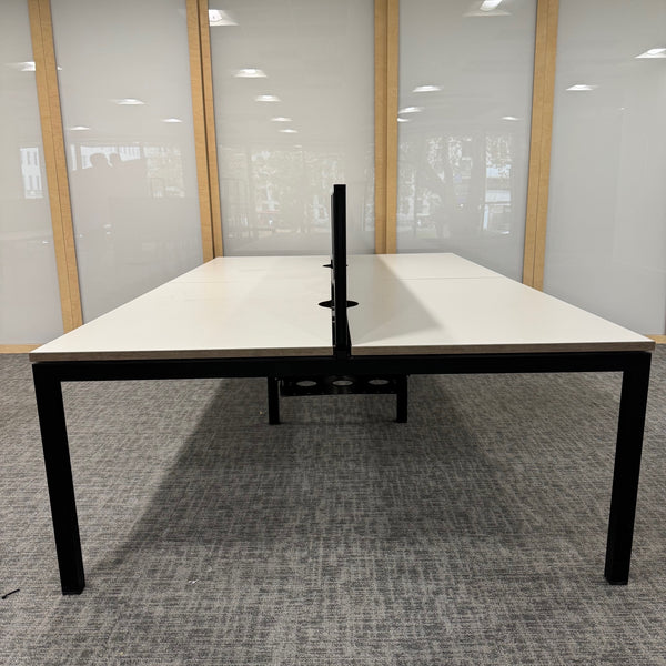 Used Senator Chemistry White Bench Desk Set - Banks of 4,6,8