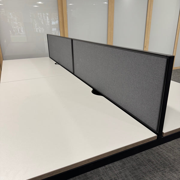 Used Senator Chemistry White Bench Desk Set - Banks of 4,6,8