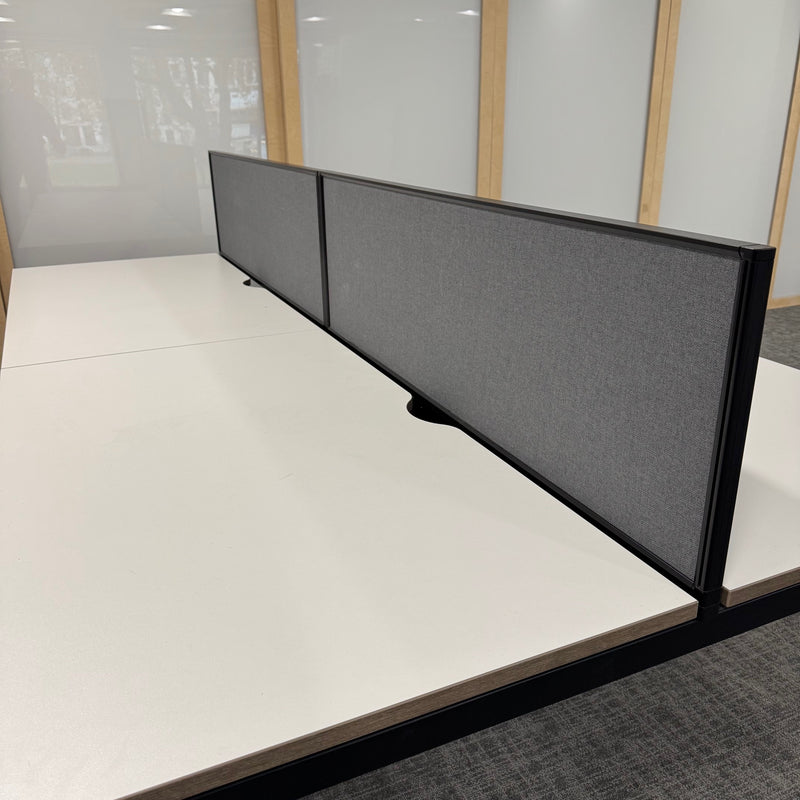 Used Senator Chemistry White Bench Desk Set - Banks of 4,6,8