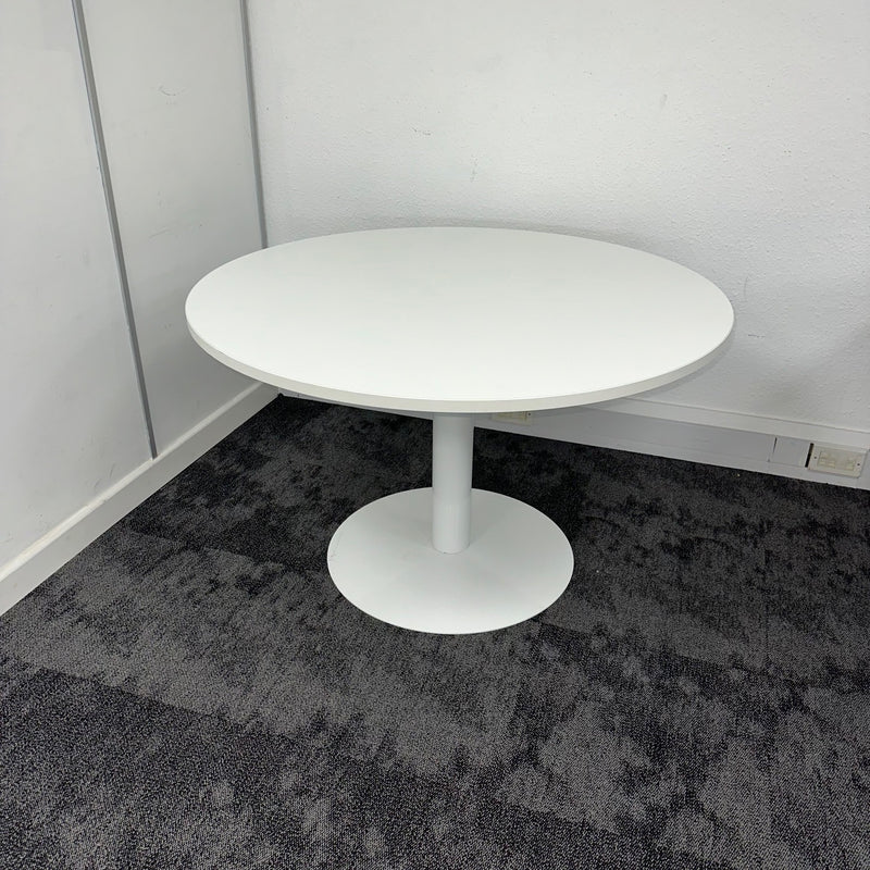 Used White Round Meeting Table