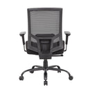 Isla bariatric operator chair with black fabric seat and mesh back
