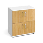 Wooden storage lockers - 4 door