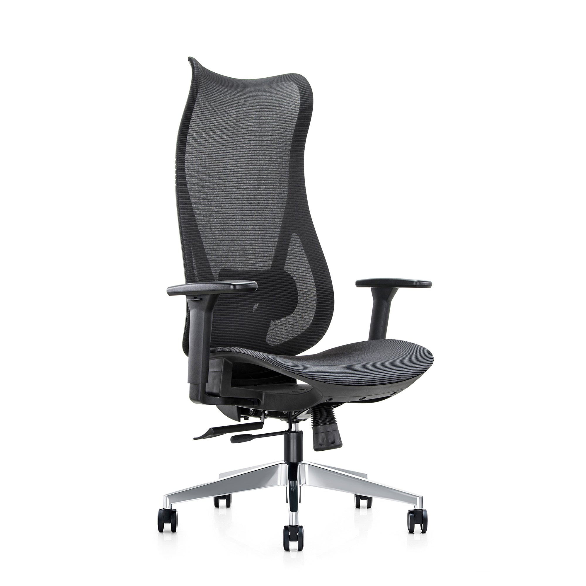 Mala-H-CH - Ultra High Back Task Chair with Adjustable Lumbar and Chro
