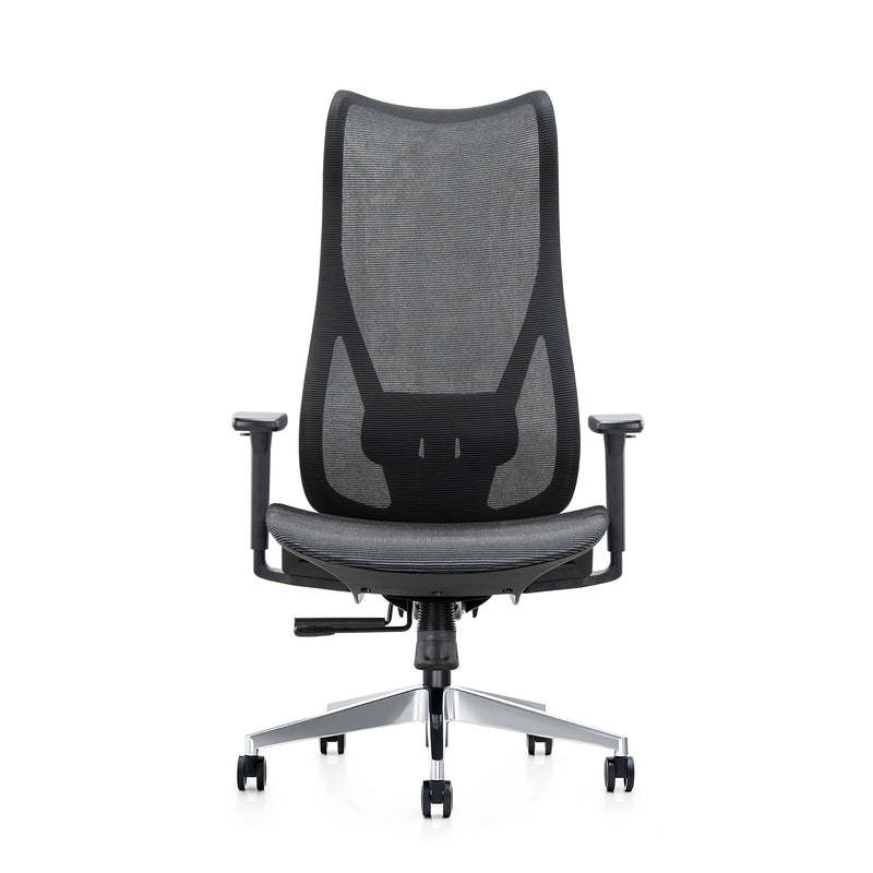 Mala-H-CH - Ultra High Back Task Chair with Adjustable Lumbar and Chrome Base