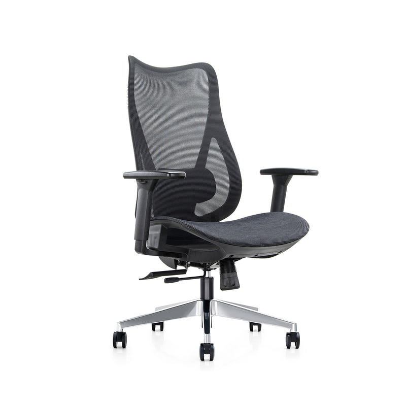 Mala-CH - High Back Task Chair with Adjustable Lumbar and Chrome Base