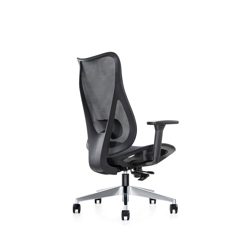 Mala-CH - High Back Task Chair with Adjustable Lumbar and Chrome Base