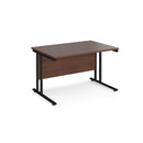Maestro 25 straight desk 800mm deep - Walnut