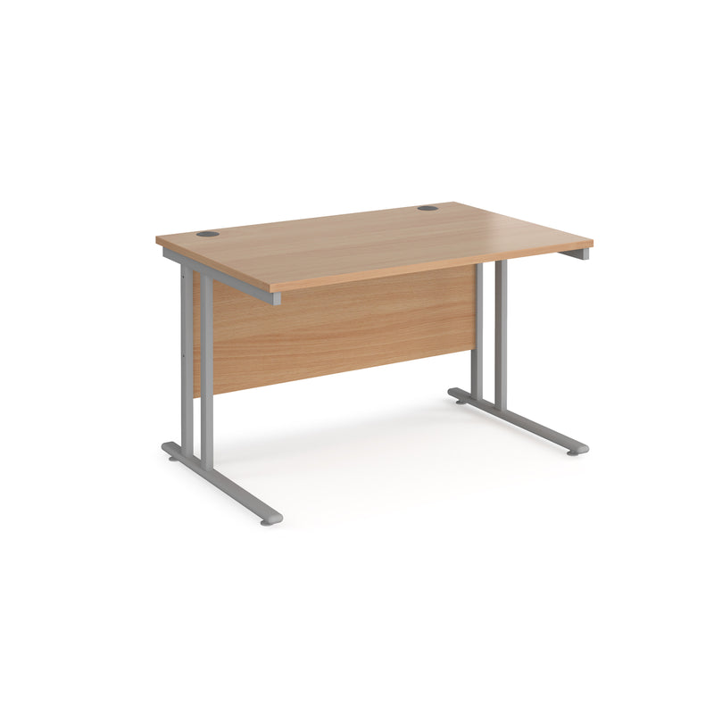 Maestro 25 straight desk 800mm deep - Beech