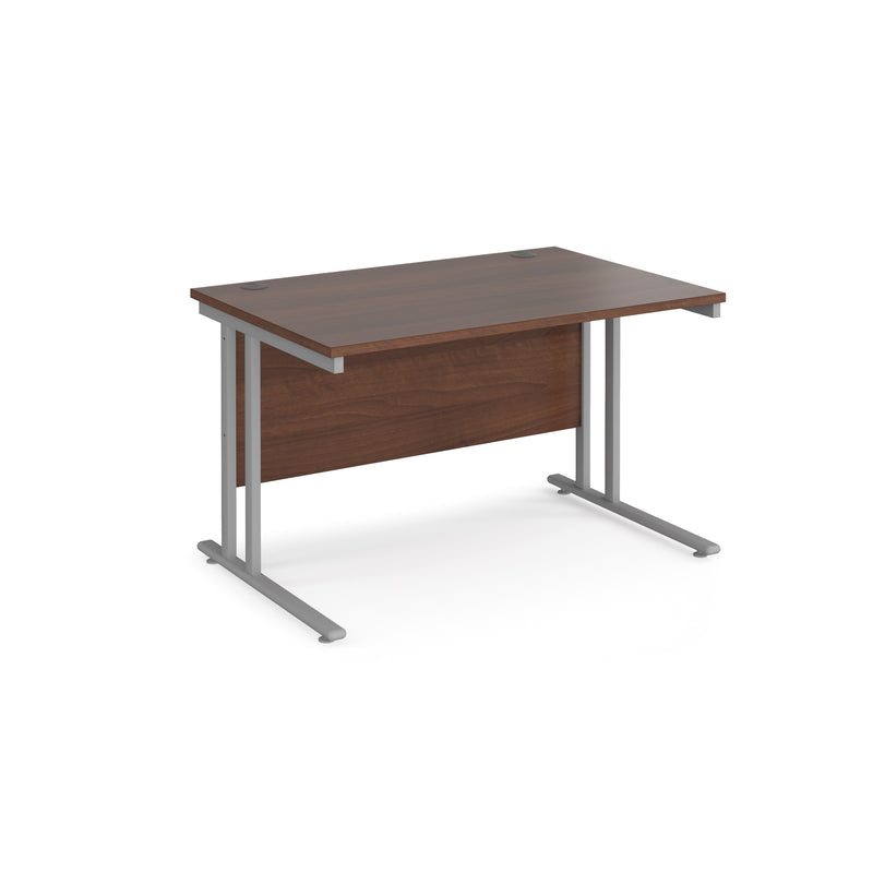 Maestro 25 straight desk 800mm deep - Walnut