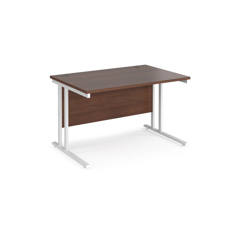 Maestro 25 straight desk 800mm deep - Walnut