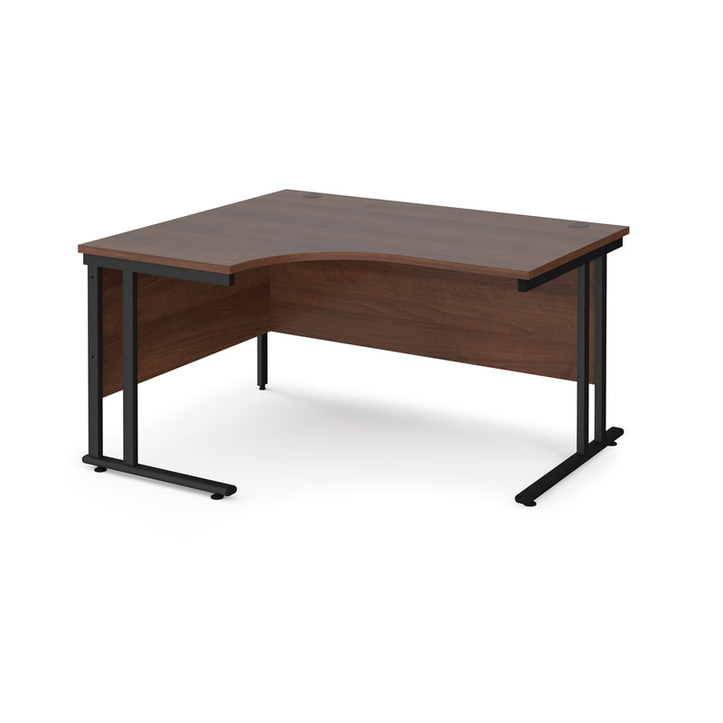 Maestro 25 left hand ergonomic desk - Walnut