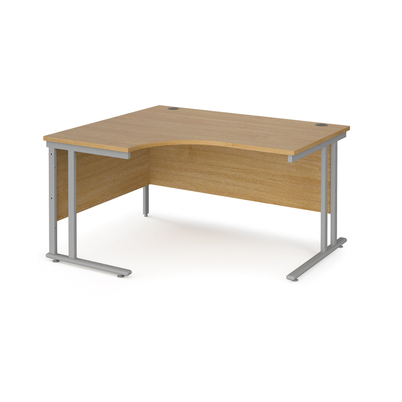 Maestro 25 left hand ergonomic desk - Oak