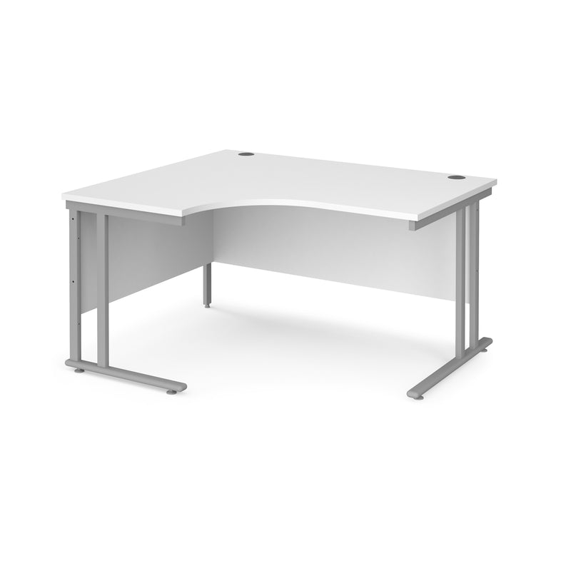 Maestro 25 left hand ergonomic desk - White