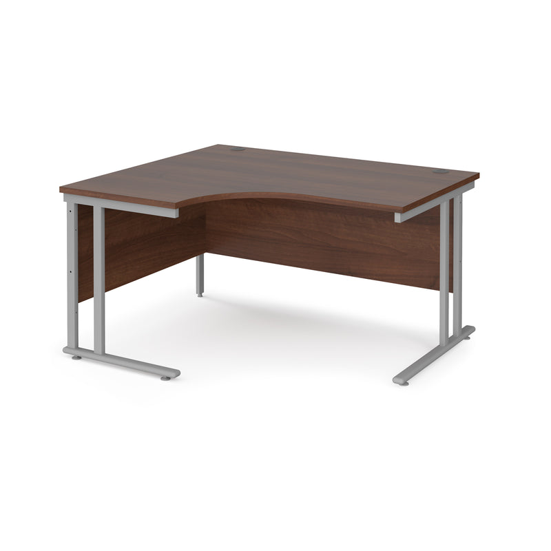 Maestro 25 left hand ergonomic desk - Walnut