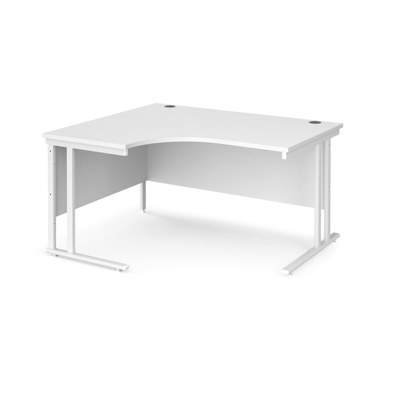 Maestro 25 left hand ergonomic desk - White