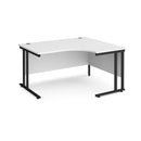 Maestro 25 right hand ergonomic desk - White