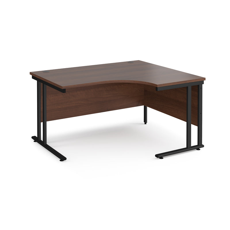 Maestro 25 right hand ergonomic desk - Walnut