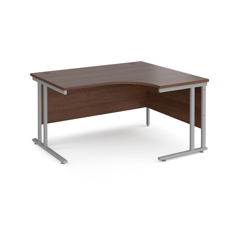 Maestro 25 right hand ergonomic desk - Walnut