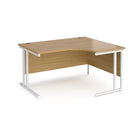 Maestro 25 right hand ergonomic desk - Oak