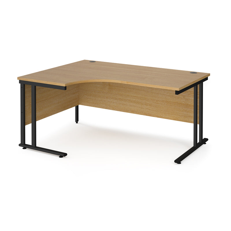 Maestro 25 left hand ergonomic desk - Oak