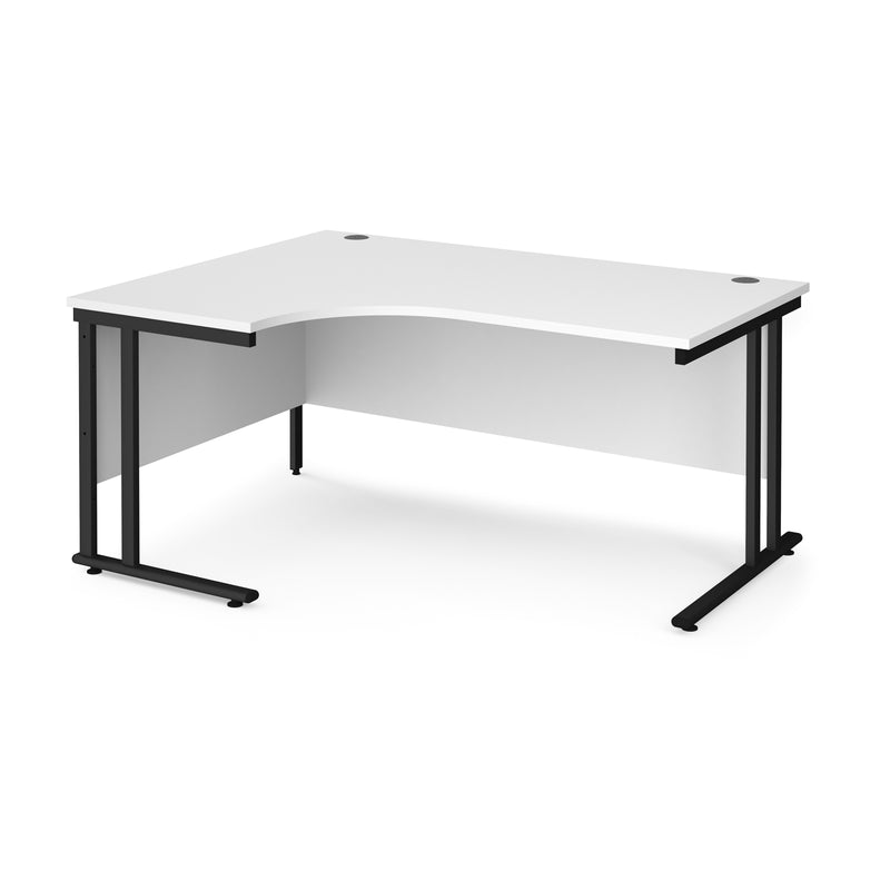 Maestro 25 left hand ergonomic desk - White