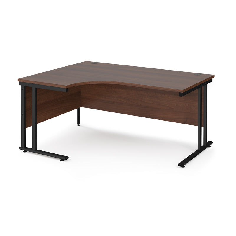 Maestro 25 left hand ergonomic desk - Walnut