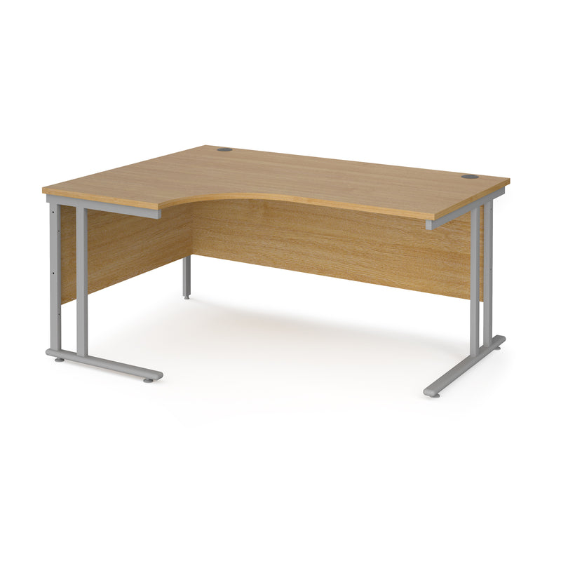 Maestro 25 left hand ergonomic desk - Oak