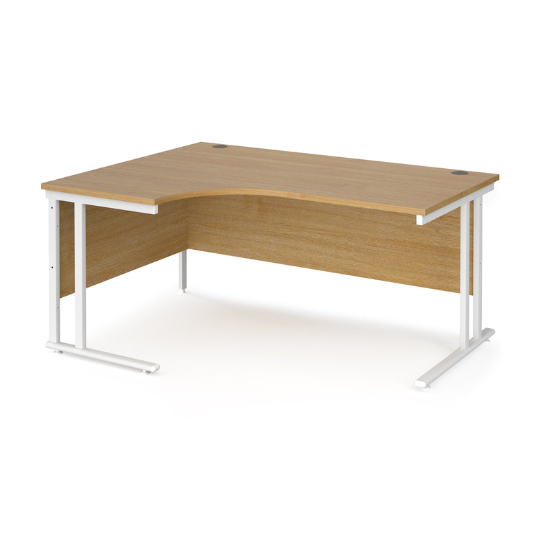 Maestro 25 left hand ergonomic desk - Oak