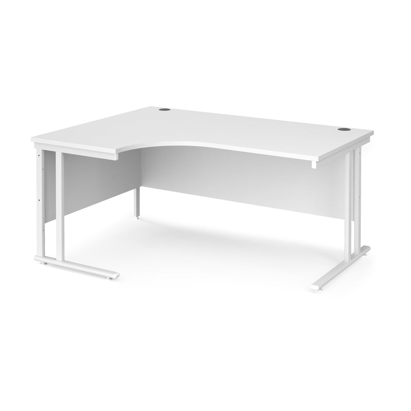 Maestro 25 left hand ergonomic desk - White