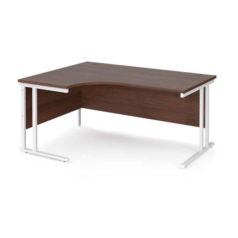 Maestro 25 left hand ergonomic desk - Walnut