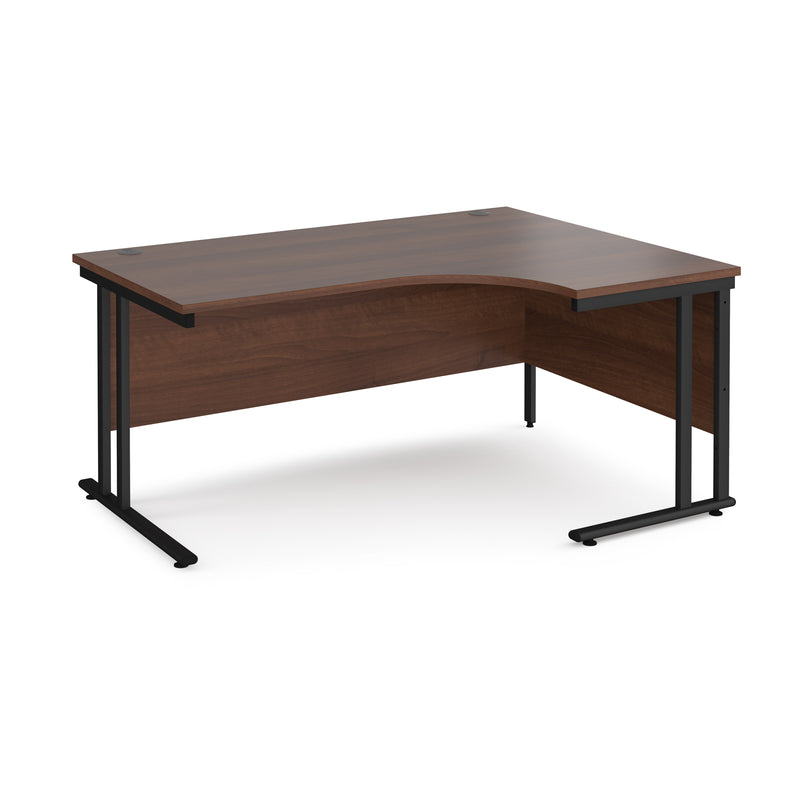 Maestro 25 right hand ergonomic desk - Walnut