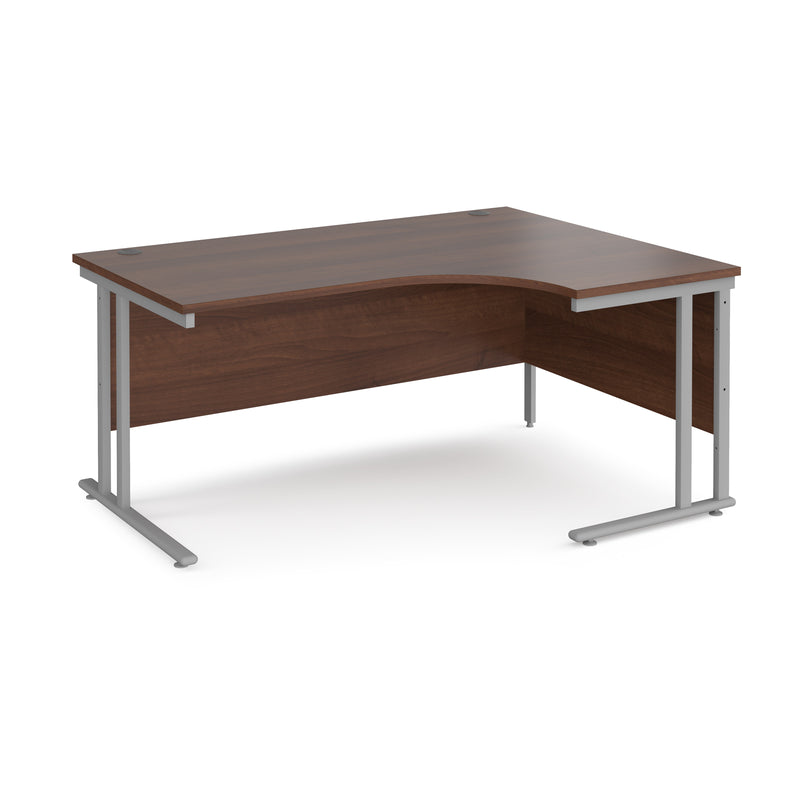 Maestro 25 right hand ergonomic desk - Walnut