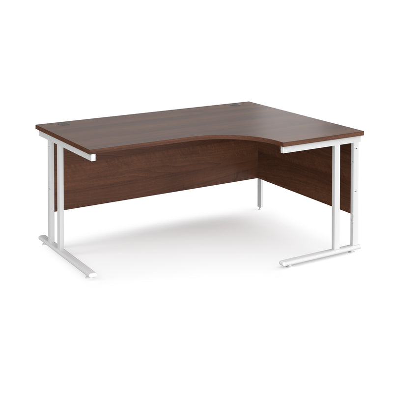 Maestro 25 right hand ergonomic desk - Walnut