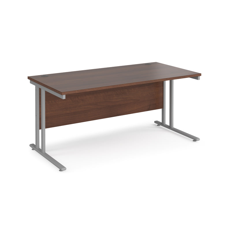 Maestro 25 straight desk 800mm deep - Walnut