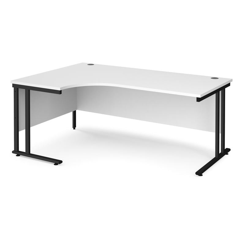 Maestro 25 left hand ergonomic desk - White