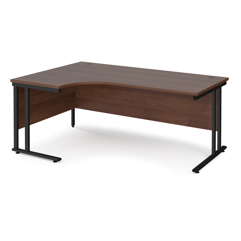 Maestro 25 left hand ergonomic desk - Walnut