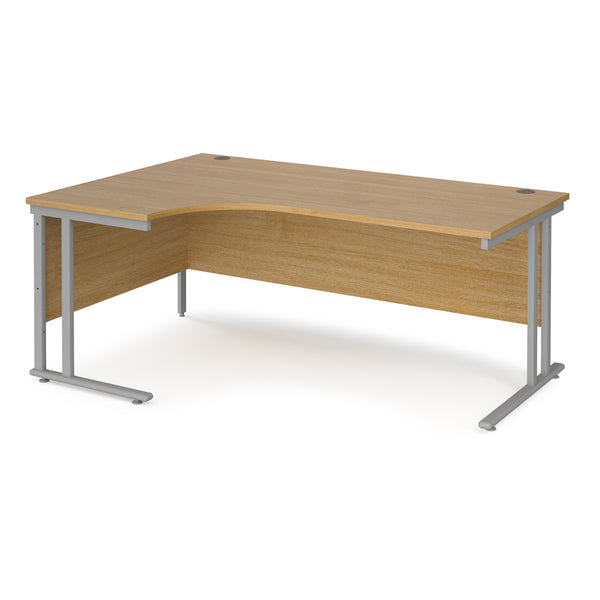 Maestro 25 left hand ergonomic desk - Oak