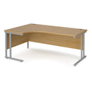 Maestro 25 left hand ergonomic desk - Oak