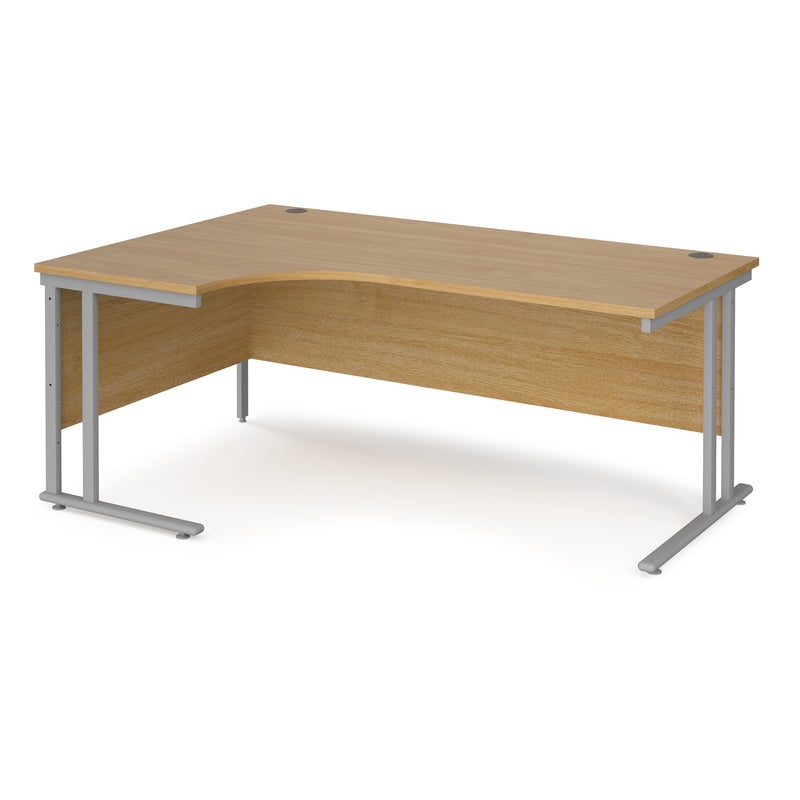 Maestro 25 left hand ergonomic desk - Oak