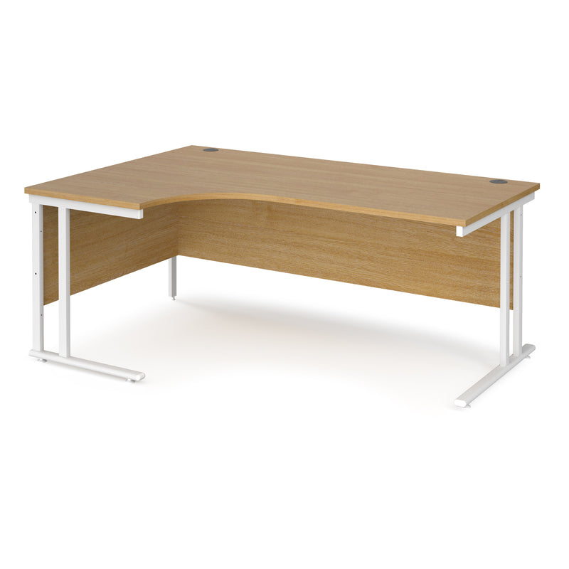 Maestro 25 left hand ergonomic desk - Oak