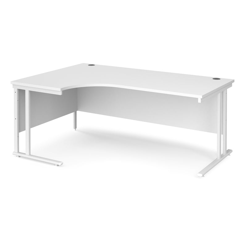 Maestro 25 left hand ergonomic desk - White