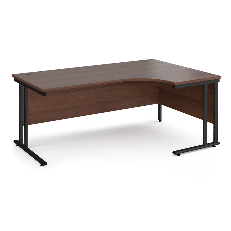 Maestro 25 right hand ergonomic desk - Walnut