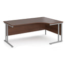 Maestro 25 right hand ergonomic desk - Walnut