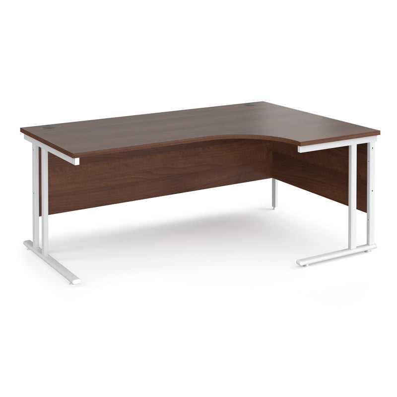 Maestro 25 right hand ergonomic desk - Walnut