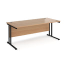 Maestro 25 straight desk 800mm deep - Beech
