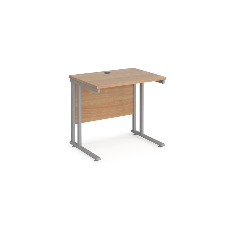 Maestro 25 straight desk 600mm deep - Beech